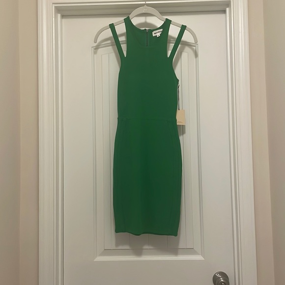 Revolve Super Down Green Bodycon Dress Size Medium - Picture 1 of 3
